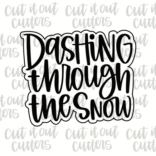 Dashing Through the Snow Cookie Cutter