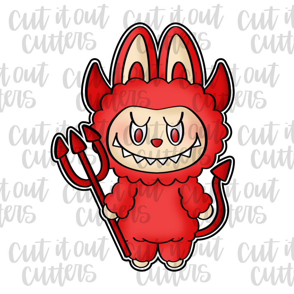 Devil Furry Monster Cookie Cutter
