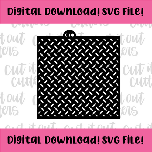 DIGITAL DOWNLOAD SVG File for Diamond Plate Stencil
