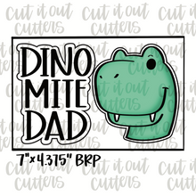 Load image into Gallery viewer, Dinomite Dad &amp; Dino Cookie Cutter Set