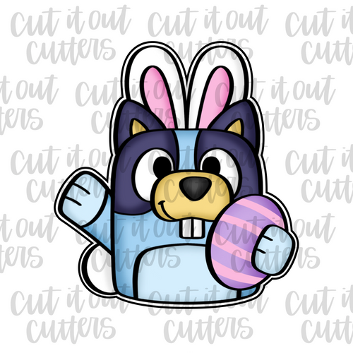Easter Blue Pup Cookie Cutter