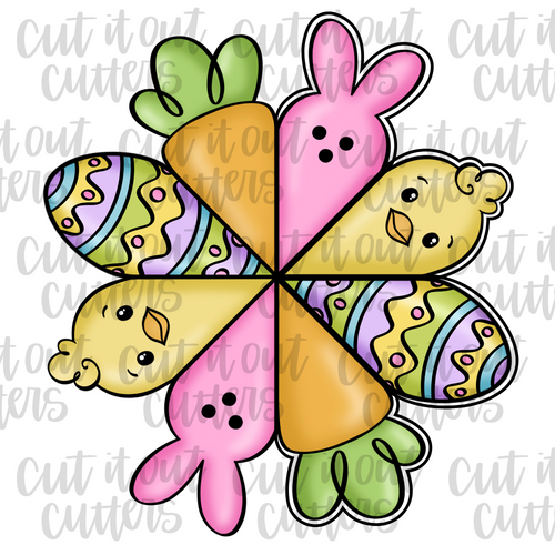 Easter Pie Wedges Cookie Cutter Set