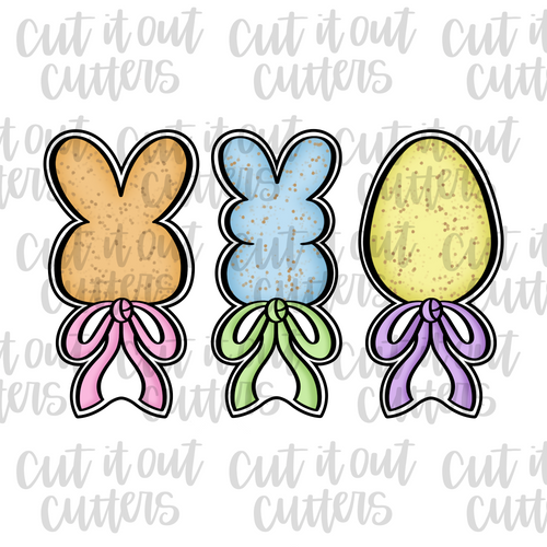 Easter Stick Toppers Cookie Cutter Set