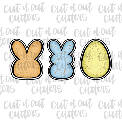 Easter Stick Toppers - No Bow Cookie Cutter Set