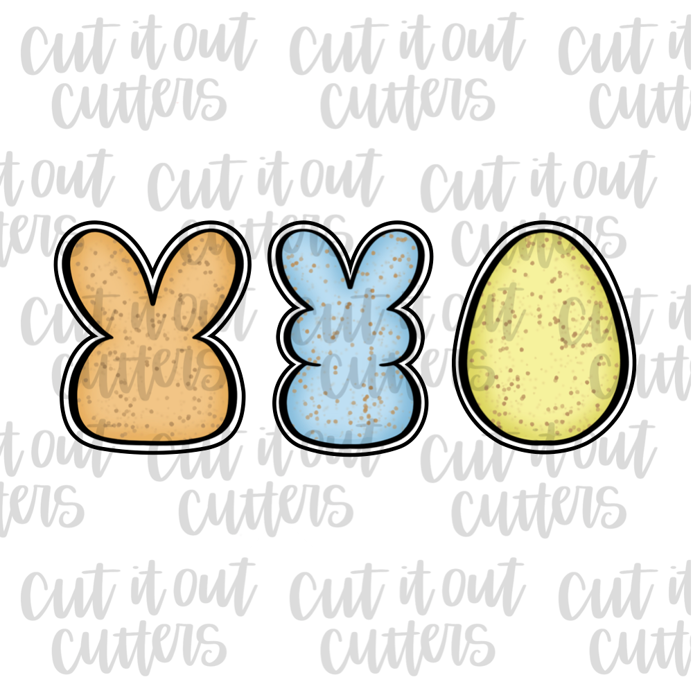 Easter Stick Toppers - No Bow Cookie Cutter Set