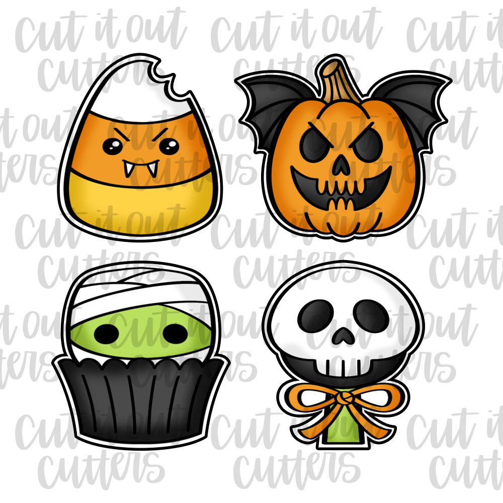 Evil Halloween Treats Cookie Cutter Set