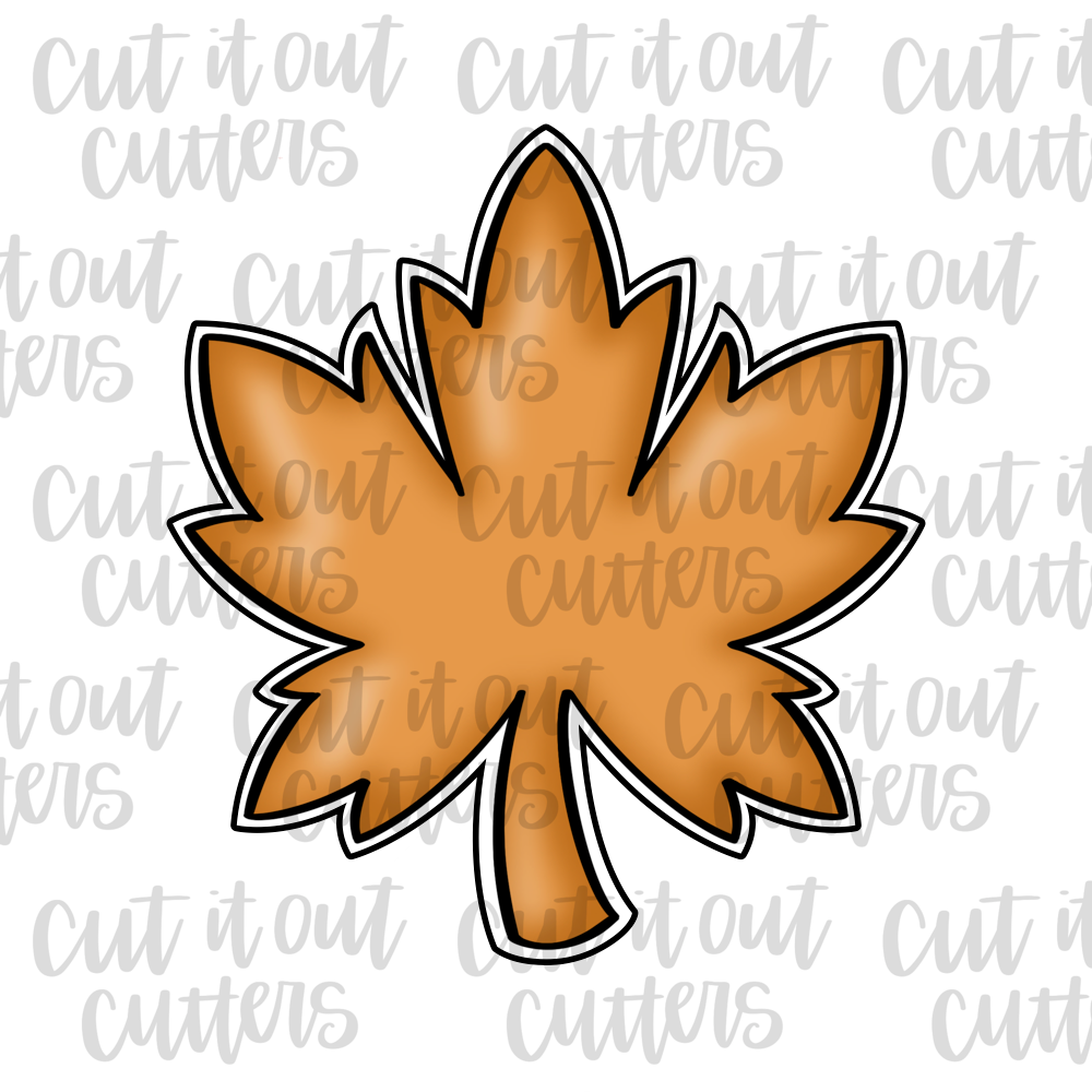 Fall Leaf Cookie Cutter – Cut It Out Cutters