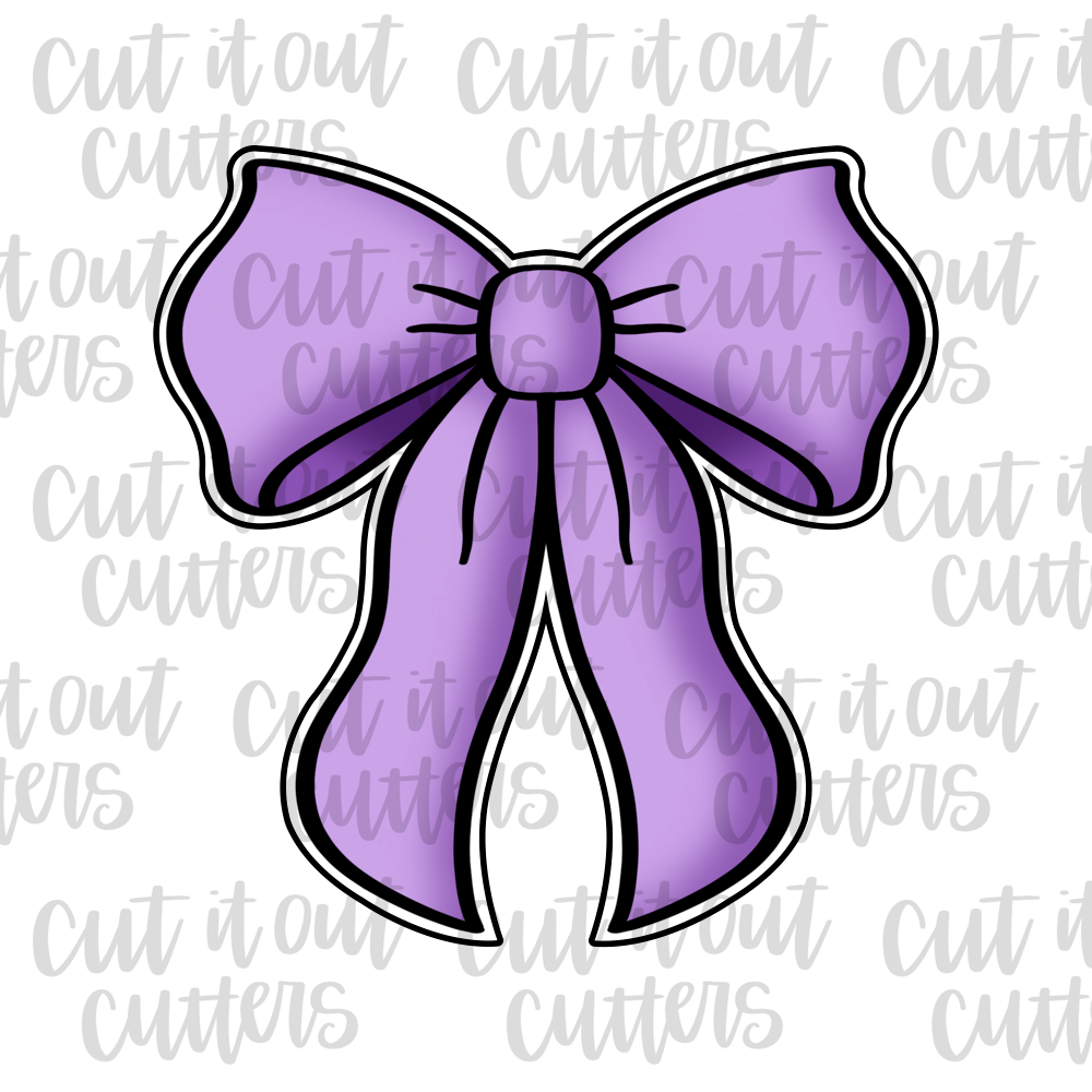 Fat Ribbon Bow Cookie Cutter