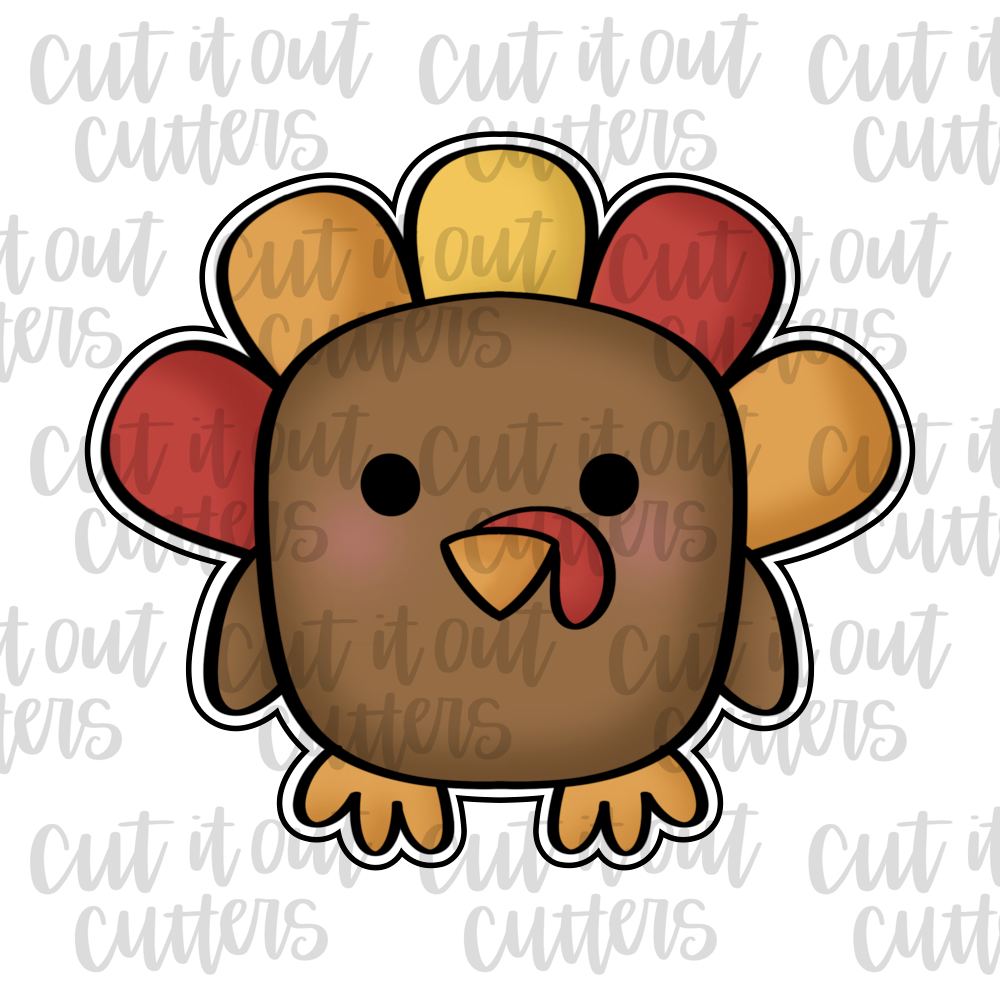 Fat Turkey Cookie Cutter