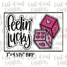 Load image into Gallery viewer, Feelin&#39; Lucky &amp; Dice Cookie Cutter Set