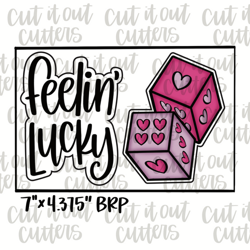 Feelin' Lucky & Dice Cookie Cutter Set