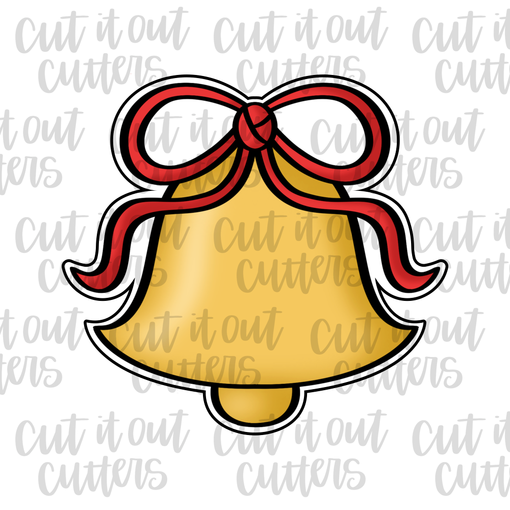 Floppy Bow Bell Cookie Cutter