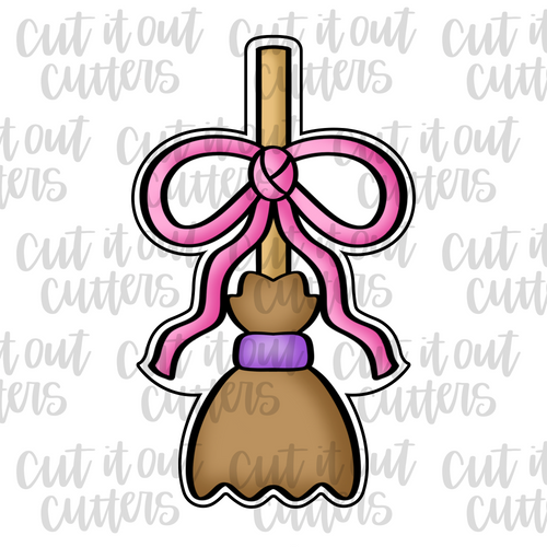 Floppy Bow Broom Cookie Cutter