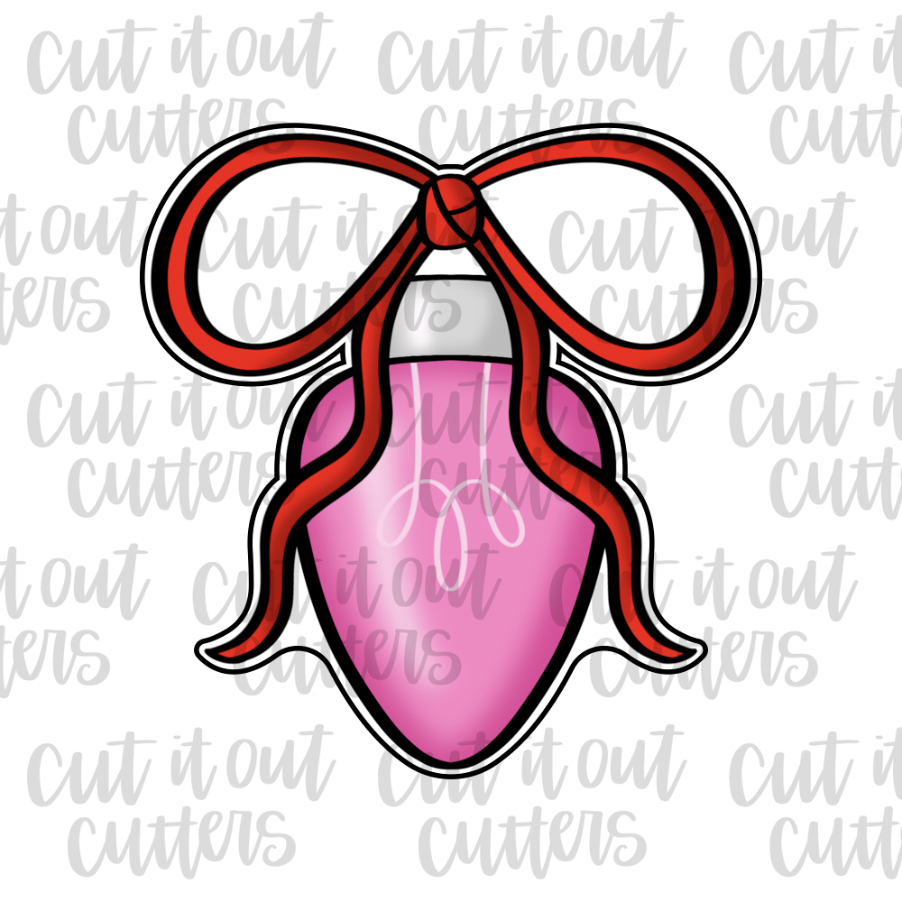 Floppy Bow Bulb Cookie Cutter