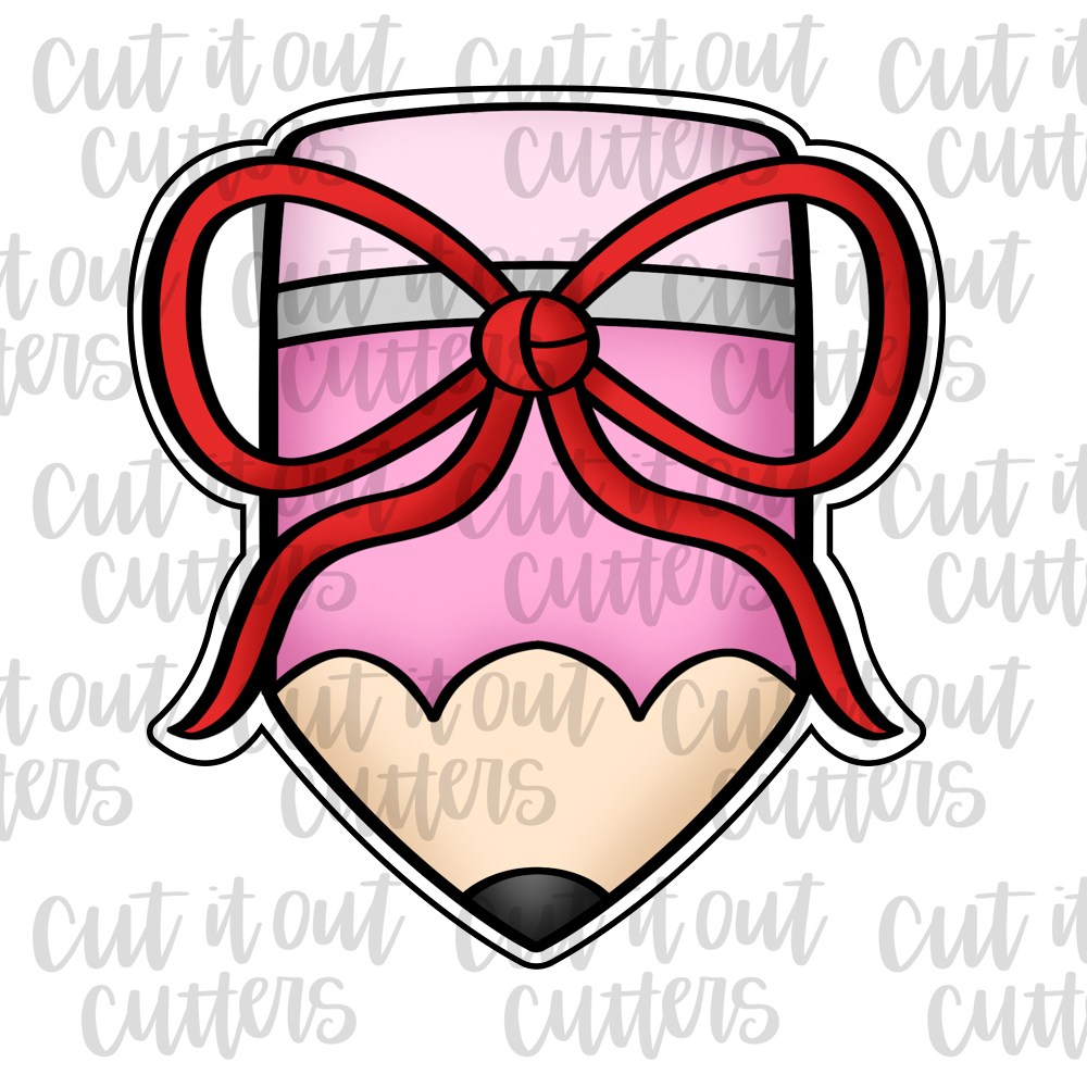 Floppy Bow Fat Pencil Cookie Cutter – Cut It Out Cutters