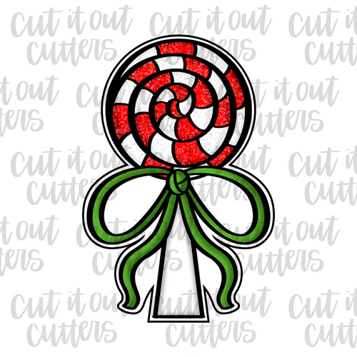 Floppy Bow Lollipop Cookie Cutter