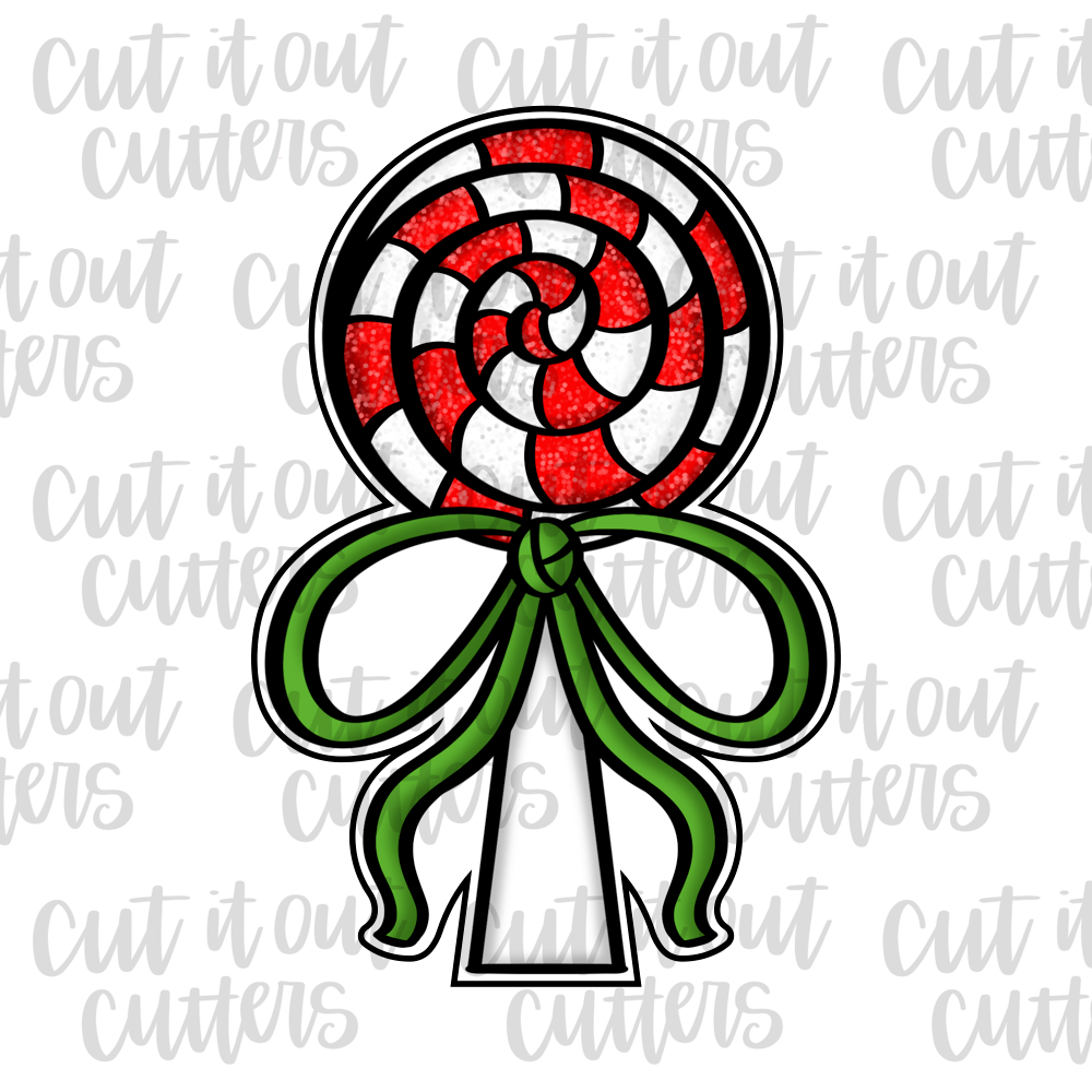 Floppy Bow Lollipop Cookie Cutter