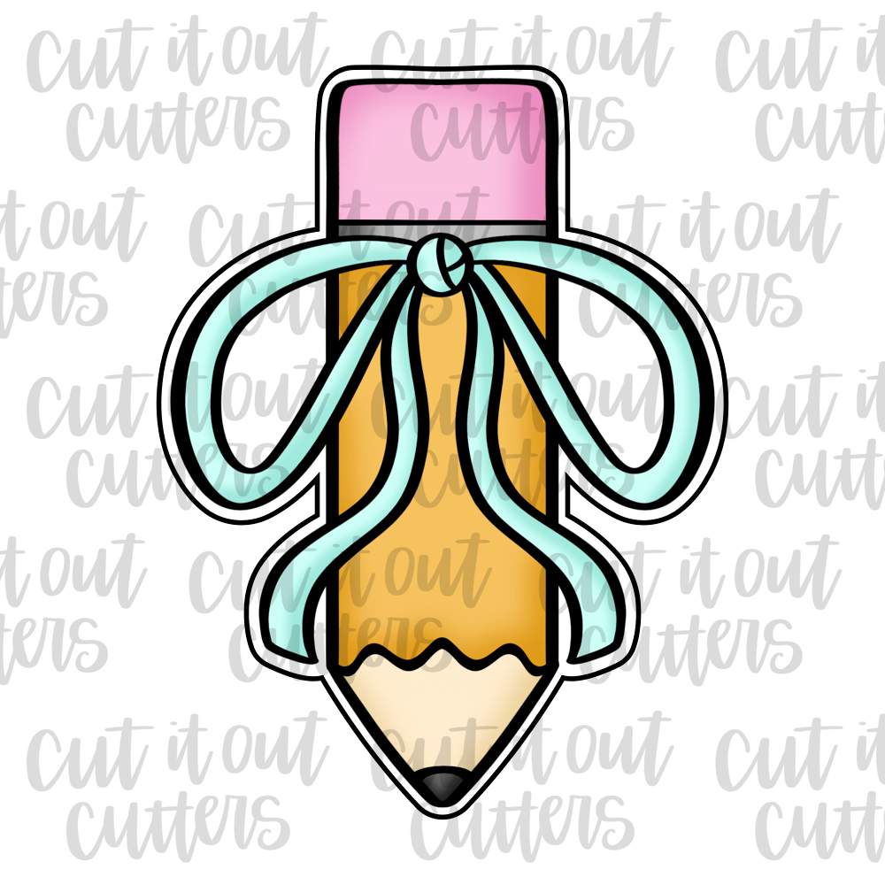 Floppy Bow Pencil Cookie Cutter – Cut It Out Cutters