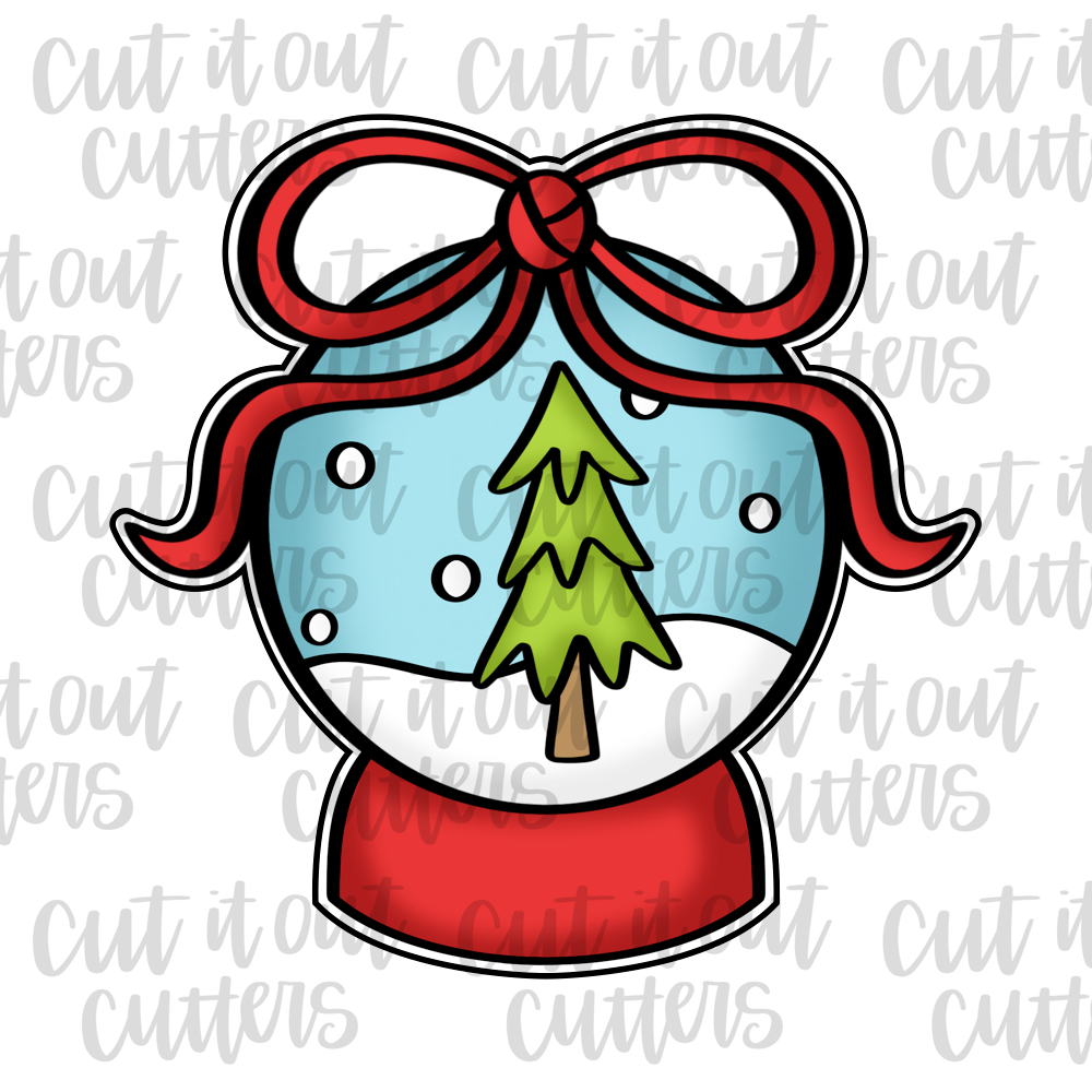 Floppy Bow Snowglobe Cookie Cutter