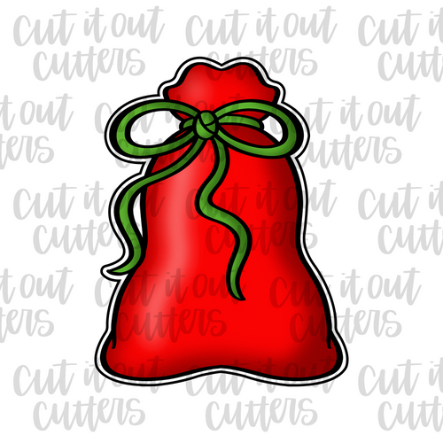 Floppy Bow Toy Sack Cookie Cutter