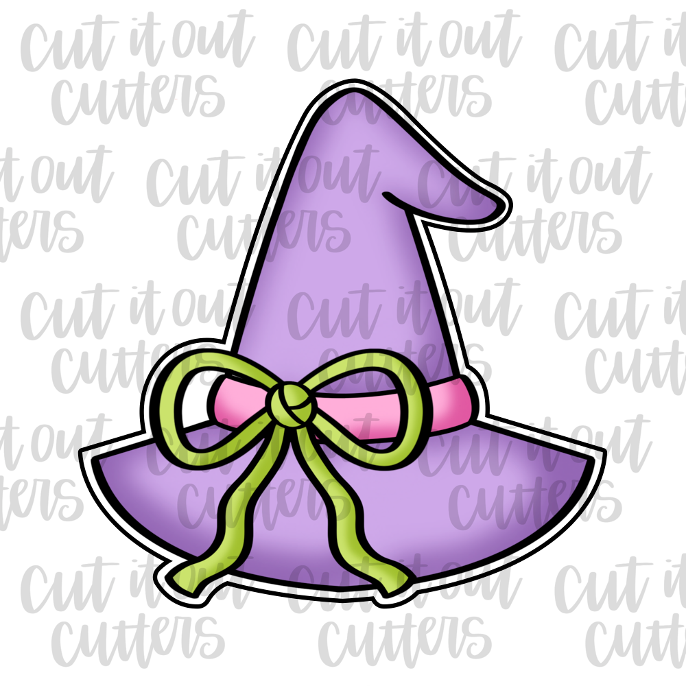 Floppy Bow Witch Hat Cookie Cutter