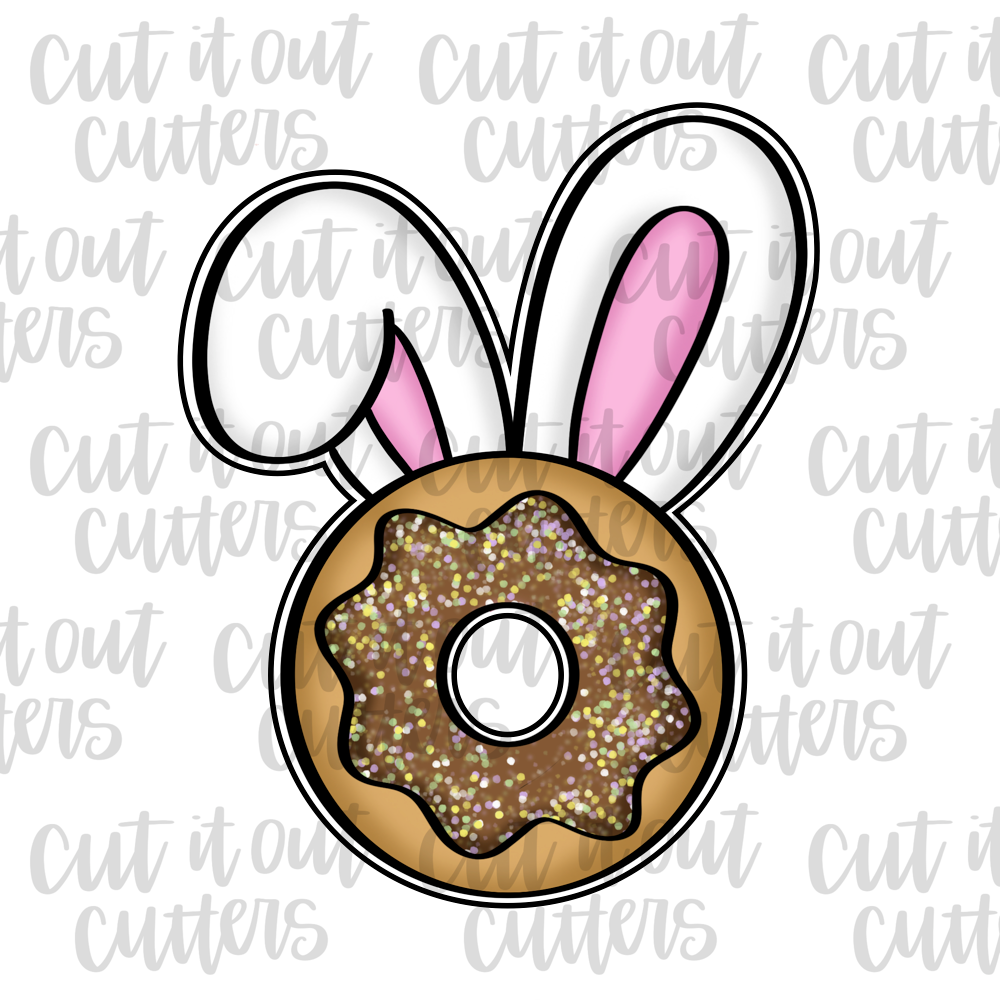 Floppy Ear Donut - Circle Cookie Cutter