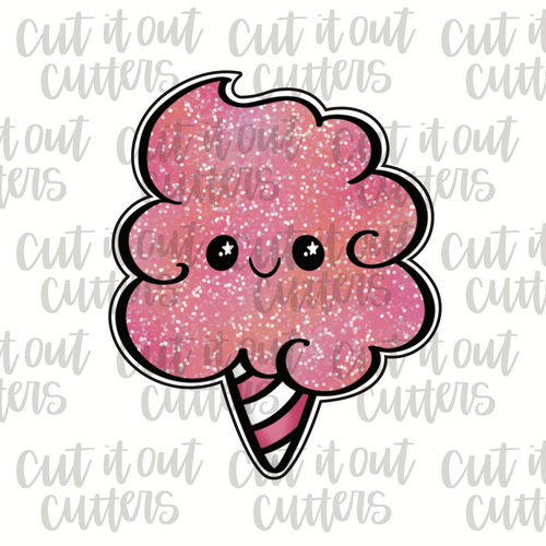 Fluffy Cotton Candy Cookie Cutter