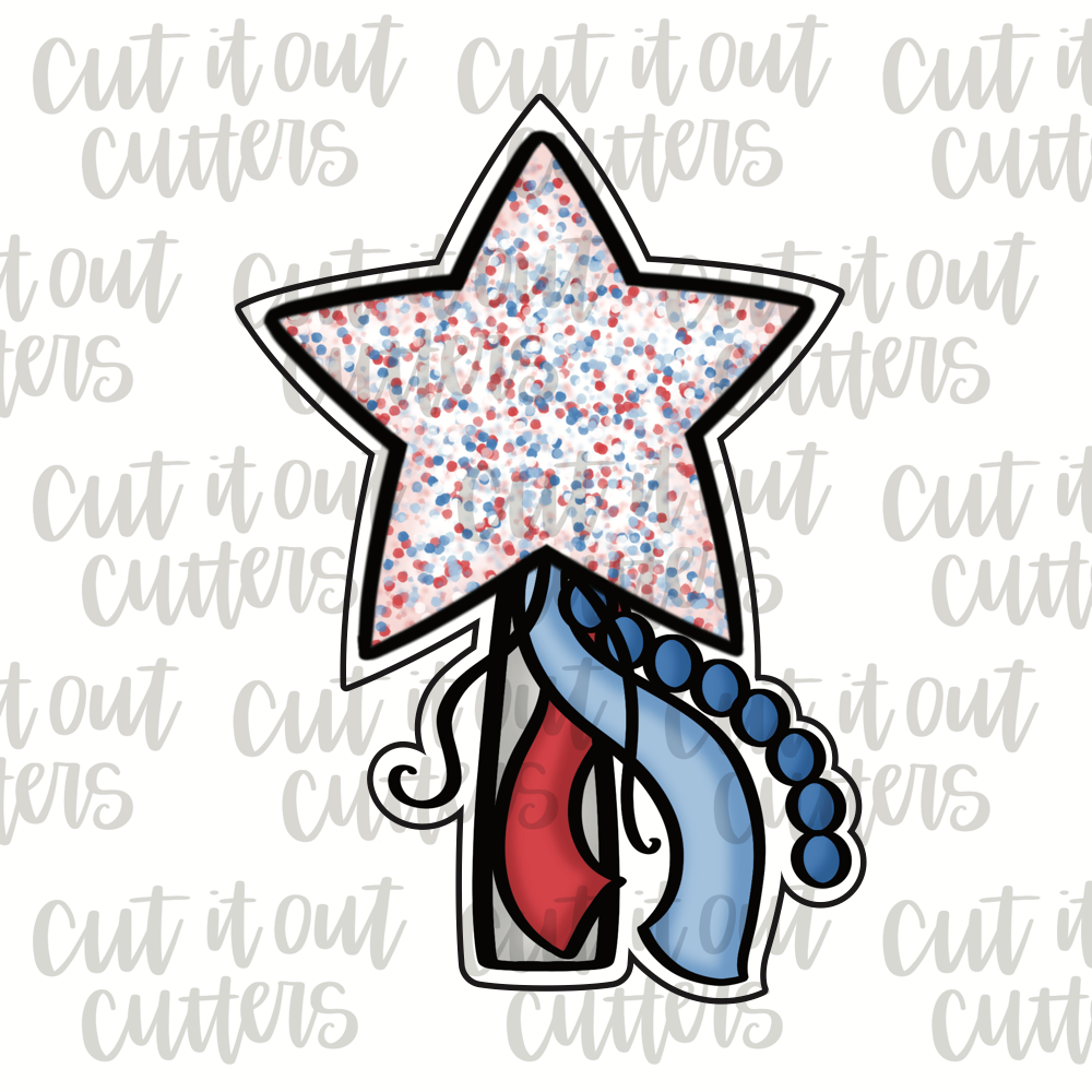 Frilly Star Wand Cookie Cutter