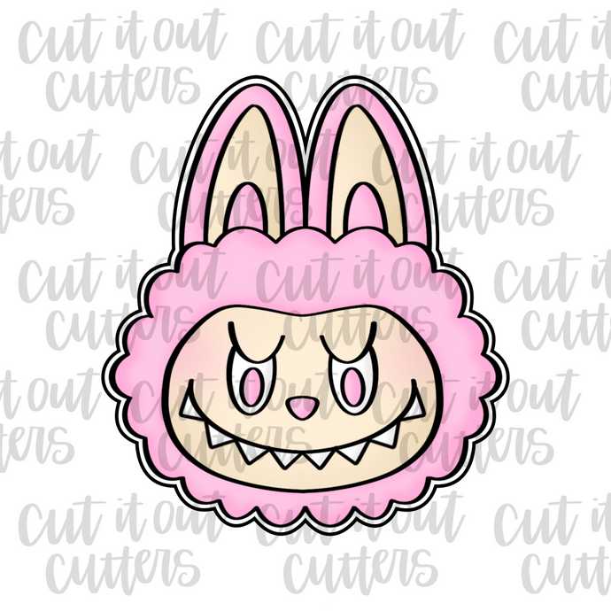 Furry Monster Head Cookie Cutter