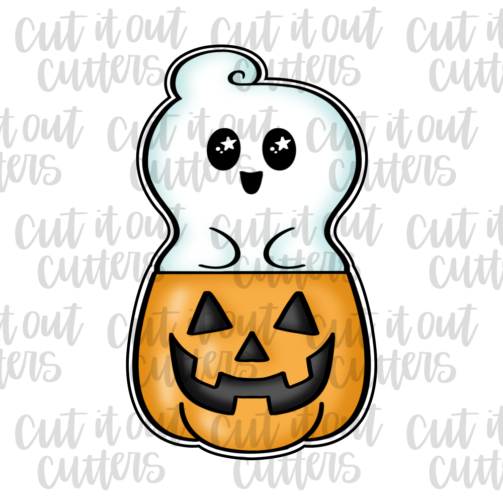 1 Piece Jack- Ghost Cookie Cutter