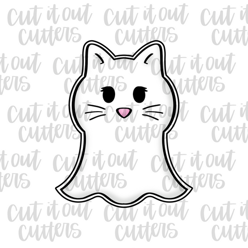 Ghost Kitty Cookie Cutter