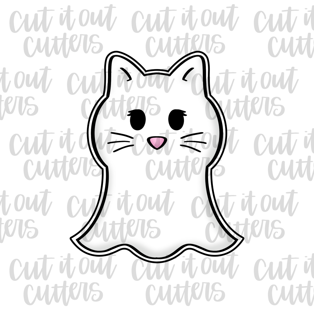 Ghost Kitty Cookie Cutter