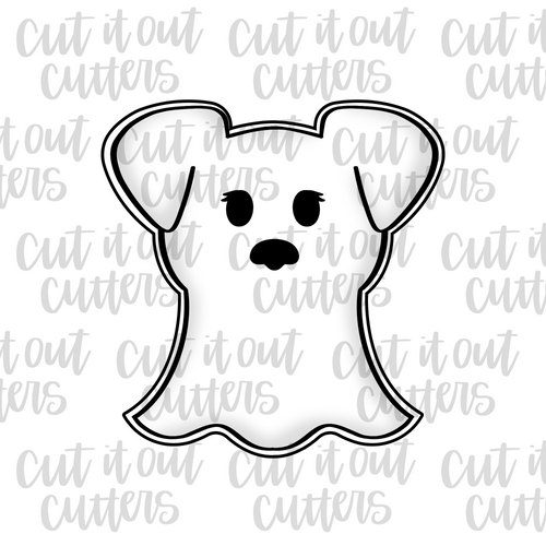 Ghost Puppy Cookie Cutter