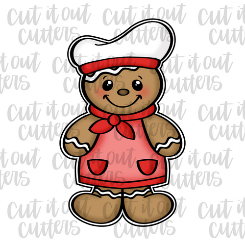Gingerbread Chef Cookie Cutter
