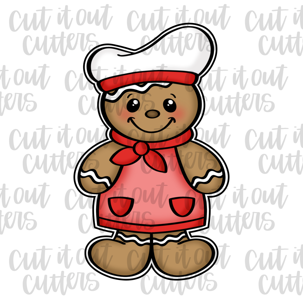 Gingerbread Chef Cookie Cutter