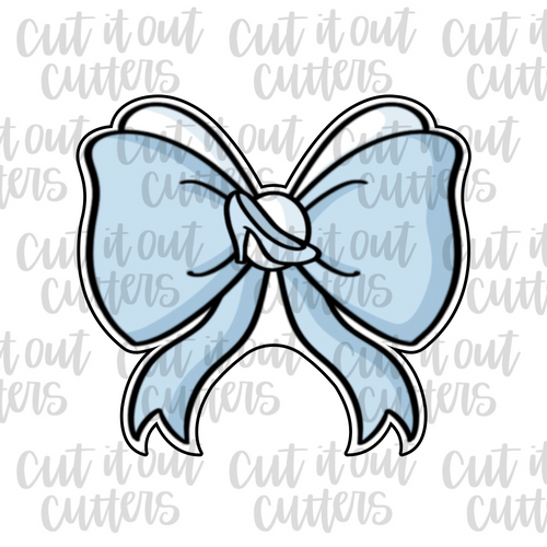 Glass Slipper Princess Bow Cookie Cutter