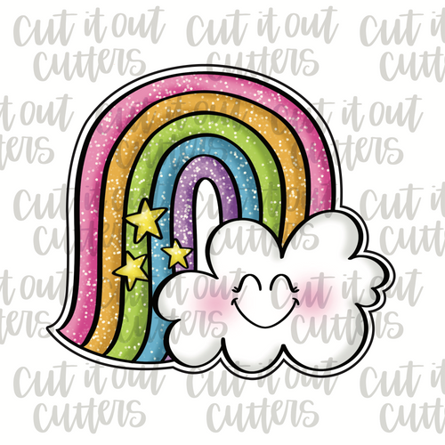 Glitter Rainbow Cookie Cutter