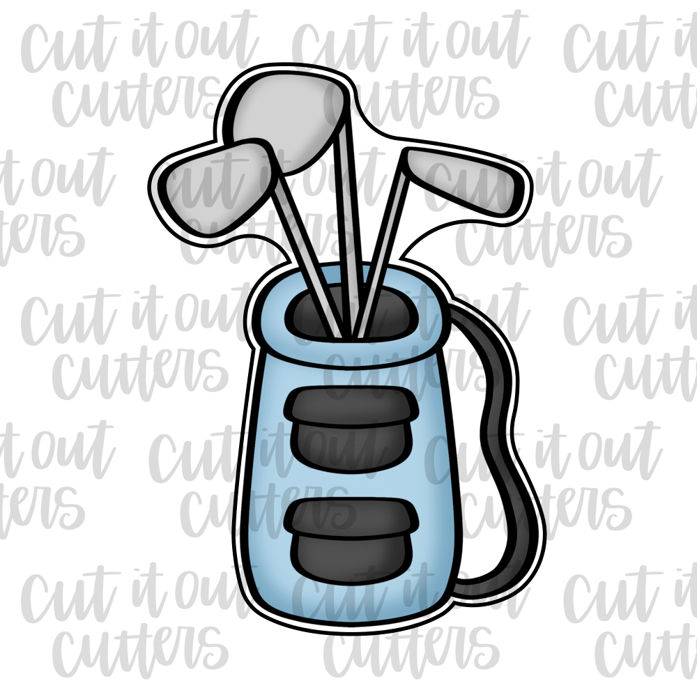 Golf Bag 2 Cookie Cutter