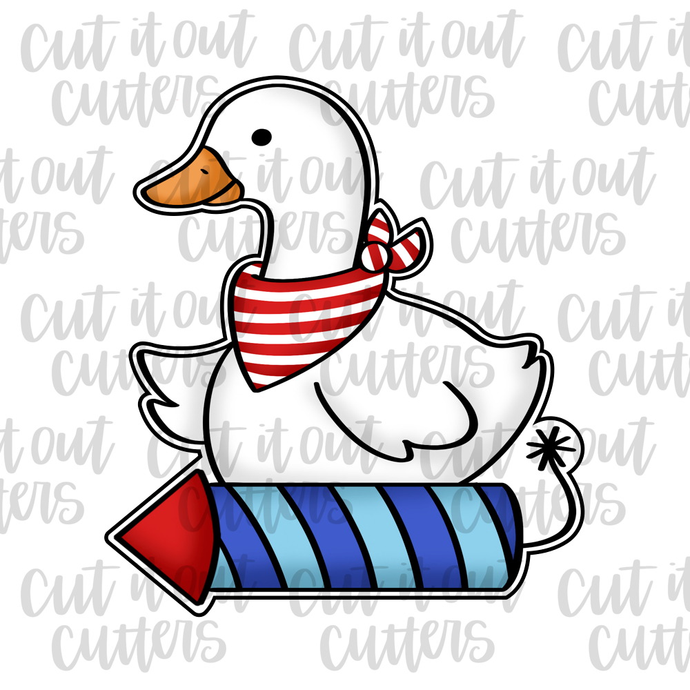 Goose & Firework Cookie Cutter