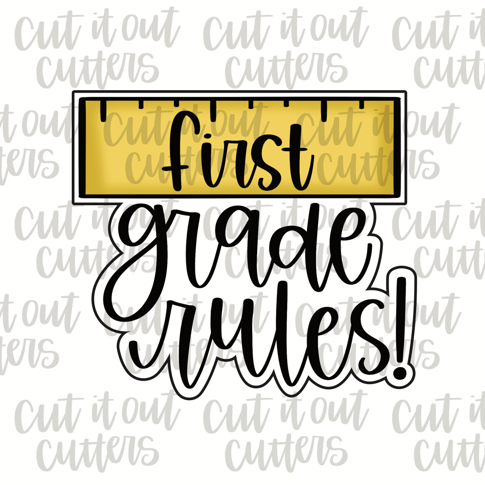 Break Classrom Ruler Grade Rules Ruler Cookie Cutter – Cut It Out Cutters