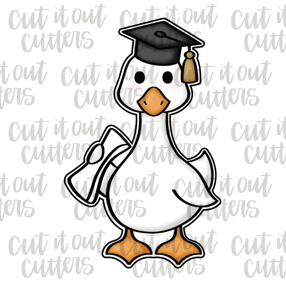 Grad Goose Cookie Cutter