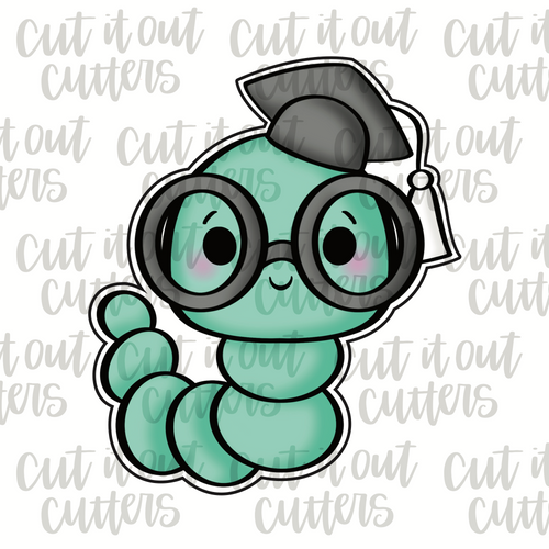 Grad Worm Cookie Cutter