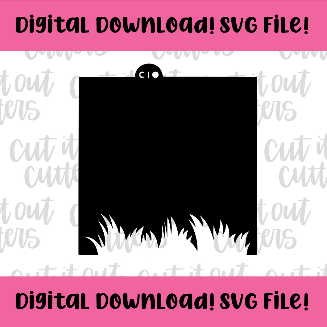 DIGITAL DOWNLOAD SVG File for Grass Stencil