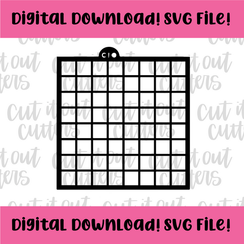 DIGITAL DOWNLOAD SVG File for Grill Grate/Waffle Stencil