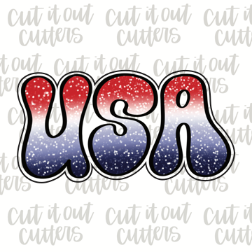 Groovy USA Cookie Cutter