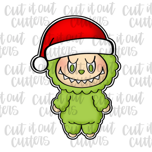 Grumpy Furry Monster Cookie Cutter