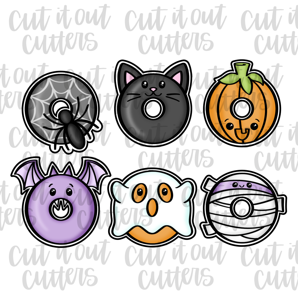 Halloween Donuts Cookie Cutter Set