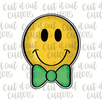 Happy Face with Bowtie Cookie Cutter