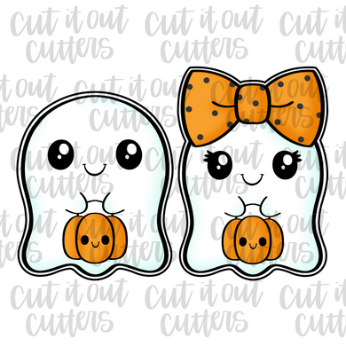 Happy Ghost Lovers Cookie Cutter Set