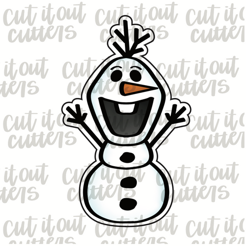 Happy Snowman Cookie Cutter